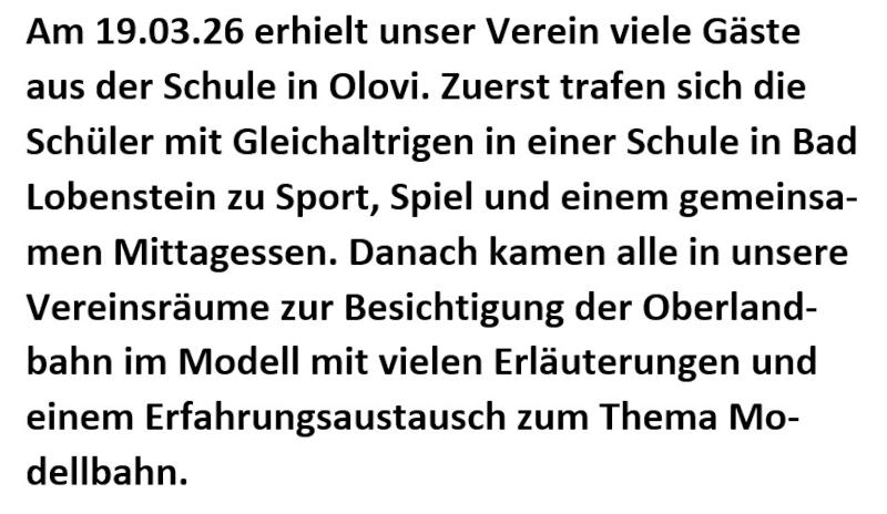 Besuch aus Olovi