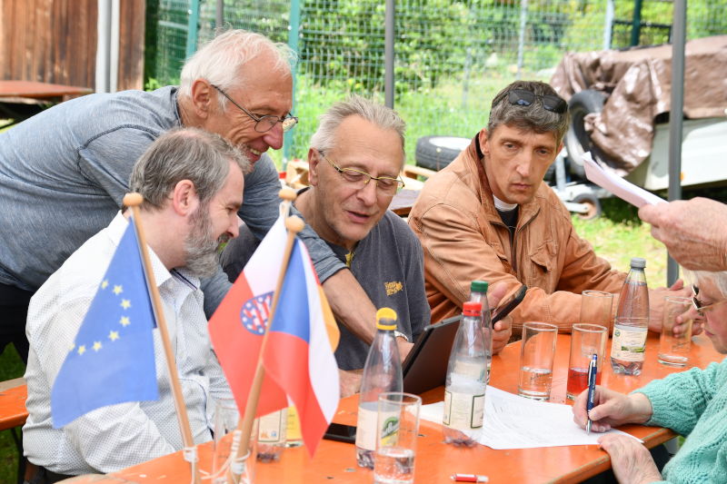 Besuch der tschechischen Partner an der Göltschtalbrücke