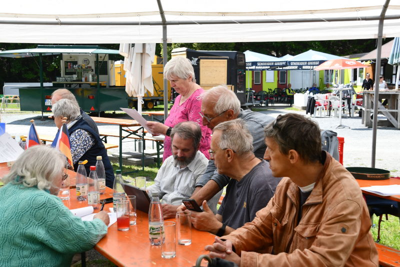 Besuch der tschechischen Partner an der Göltschtalbrücke