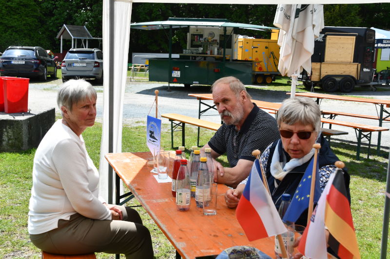 Besuch der tschechischen Partner an der Göltschtalbrücke